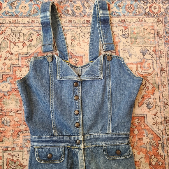 Vintage 70s Frederick's of Hollywood Sexy Denim Overalls - Picture 5 of 11